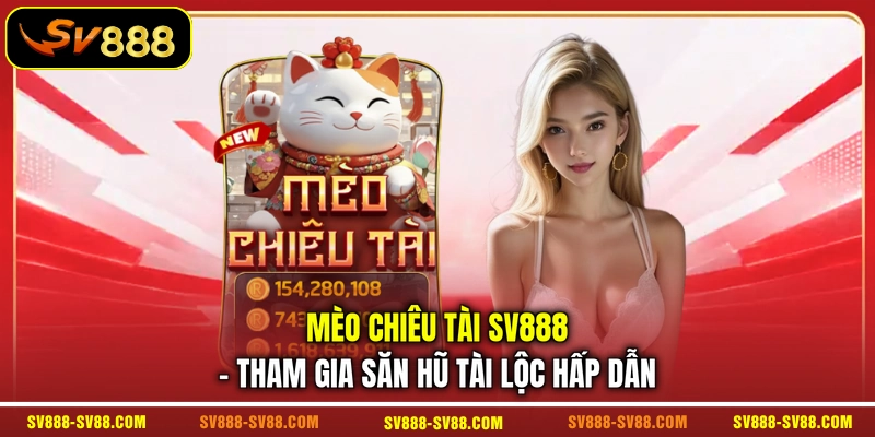 Mèo Chiêu Tài SV888 - Tham Gia Săn Hũ Tài Lộc Hấp Dẫn